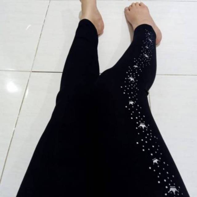 CELANA LEGGING 3706 MAHKOTA BINTIK SOFT IMPORT