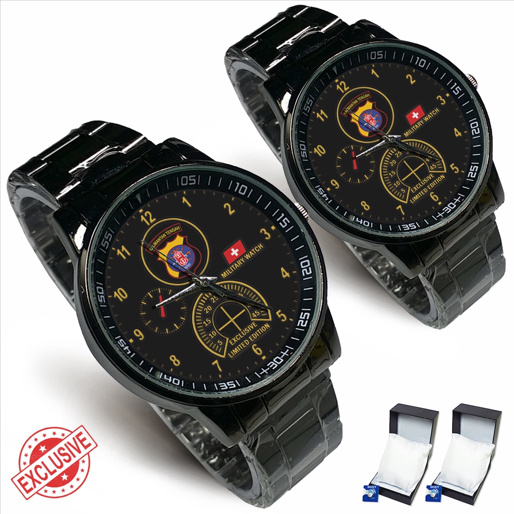 Jam Tangan Rantai Couple - POLDA KALIMANTAN TENGAH (Awesome)
