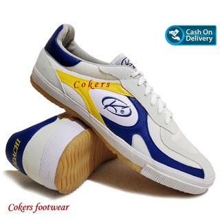 sepatu kodachi original terbaru 8118 kuning-biru ukuran 37-43 sepatu pria terbaru kodaci capung sneakers kanvas kasual olahraga running sport badminton - cokers footwear
