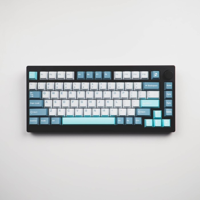 Noir Azure Keycaps PBT Doubleshot Cherry Profile Keycap Set