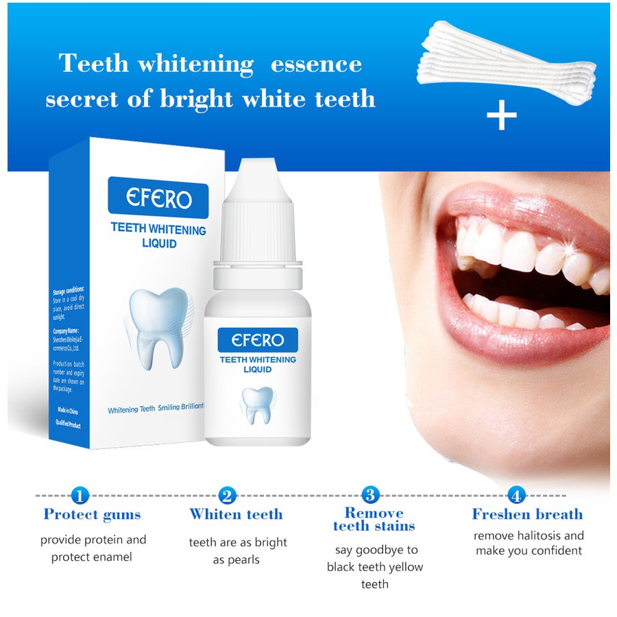 PEMUTIH GIGI EFERO TEETH WHITENING ESSENCE PENGHILANG KARANG GIGI