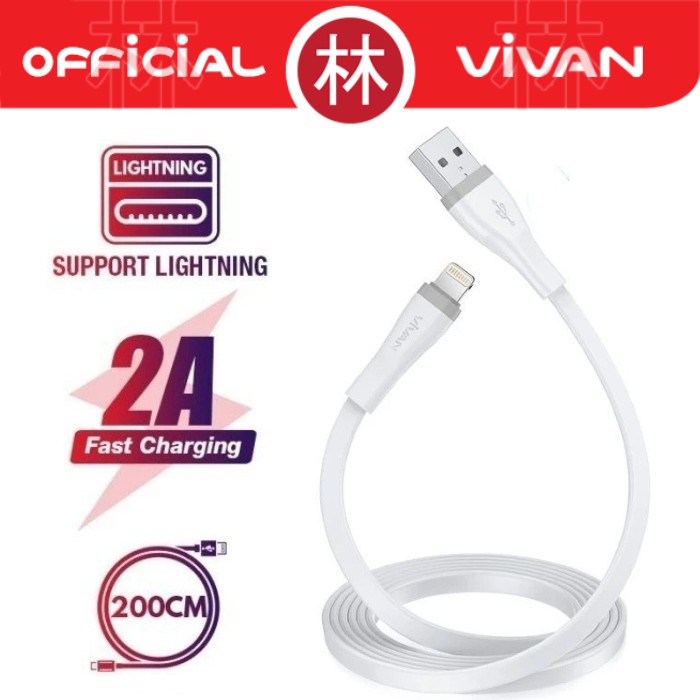 Vivan SL200S Data Cable Lightning 2A 200cm