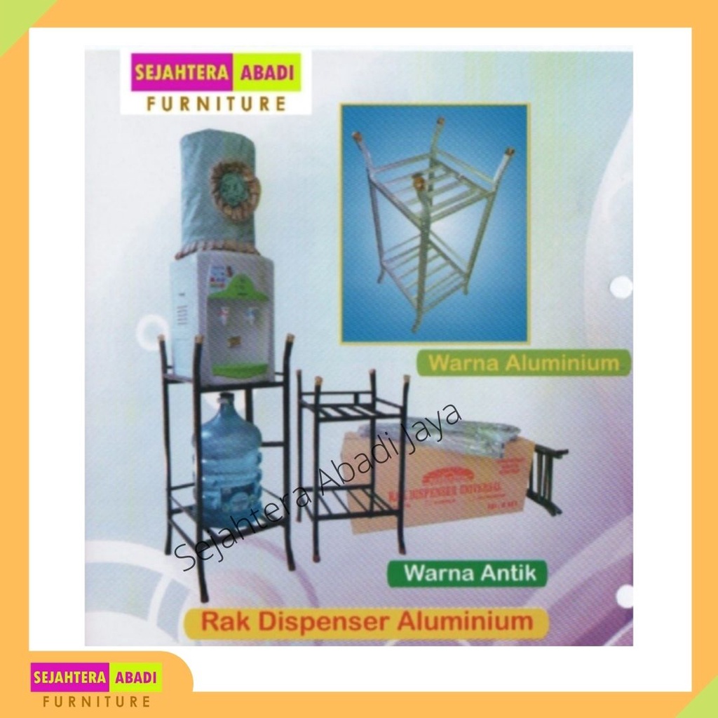Rak Dispenser aluminium 2 Susun Murah Surabaya