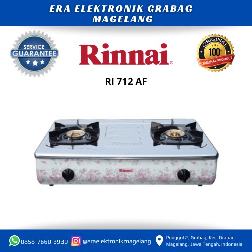 Rinnai Kompor Gas 2 Tungku Ri 712 Af Shopee Indonesia