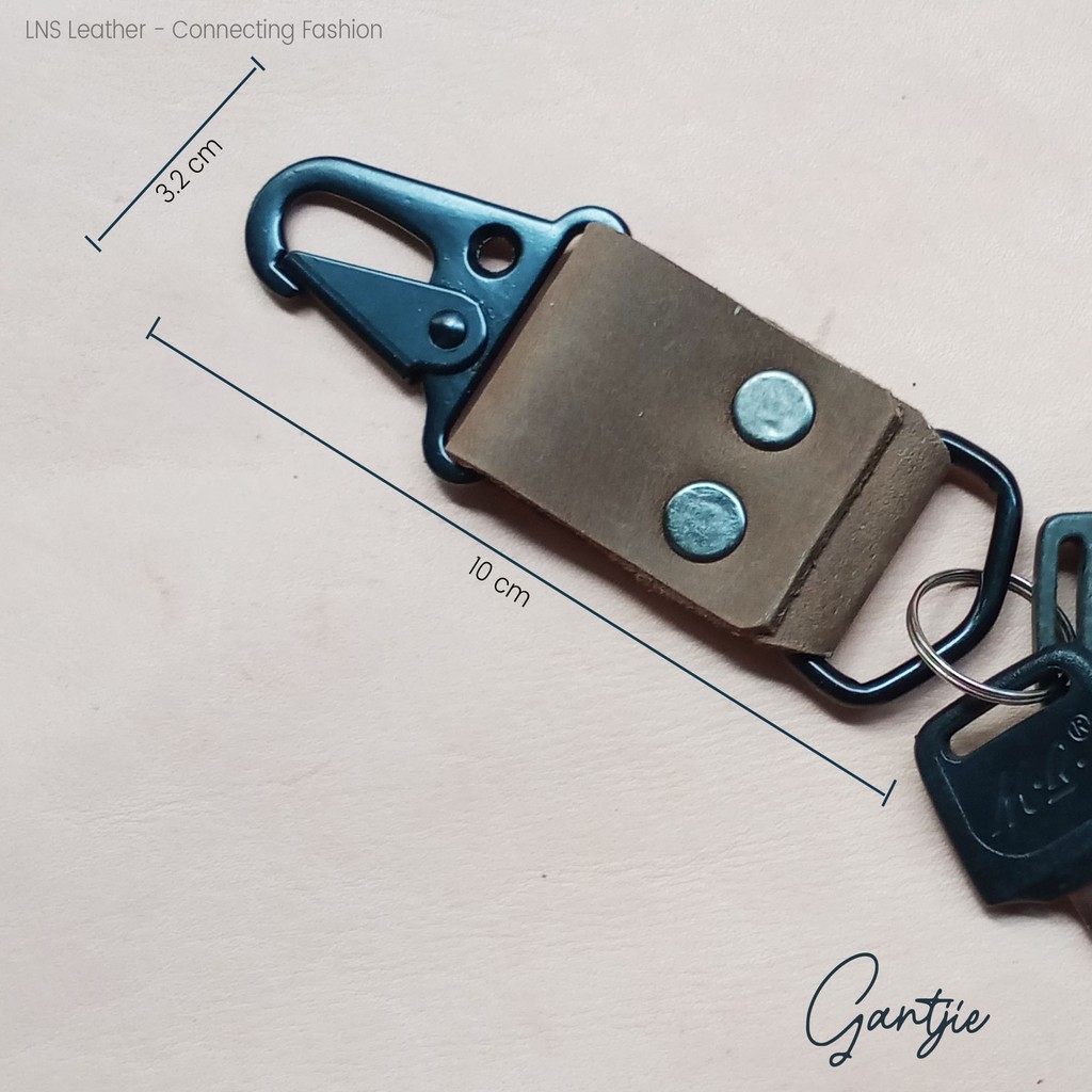 GAntungan KUNCI Kulit Carabiner Hook Gantjie