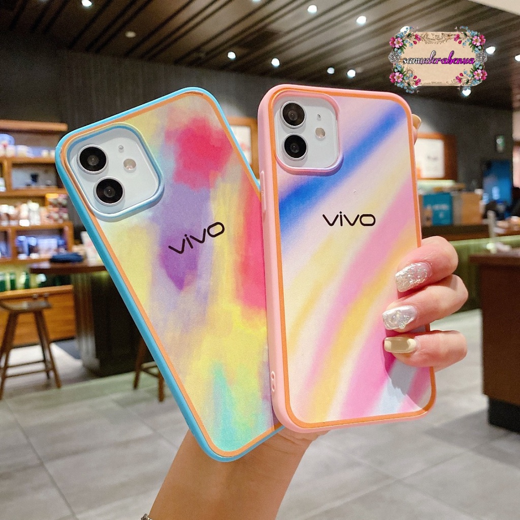 SS044 SOFTCASE RAINBOW VIVO Y12 Y15 Y17 Y20 Y20S Y12S Y30 Y50 Y30I Y51 Y91 Y93 Y95 Y91C Y1S V5 Y67 Y66 SB2796