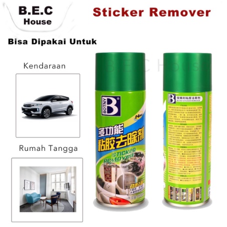 

TERLARIS-Sticker Remover Spray Penghapus Bekas Cat Penghilang Stiker - 450ML