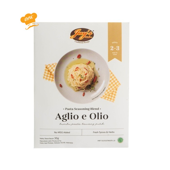 

Jay's Kitchen Aglio E Olio Pasta Seasoning Blend 30gr