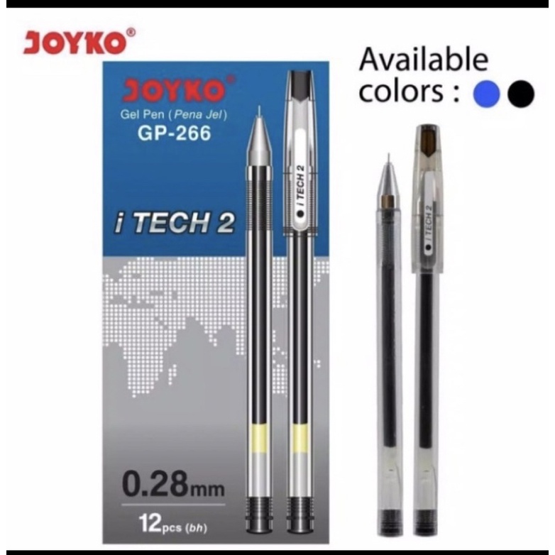 

Pena joyko itech GP 266 Hitam dan Biru