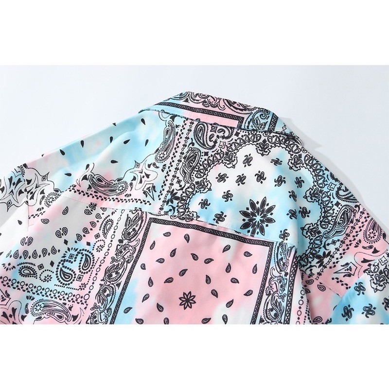 KEMEJA TYE DIE BATIK ASTRAK  PRIA KOREA JEPANG M-2XL HN76