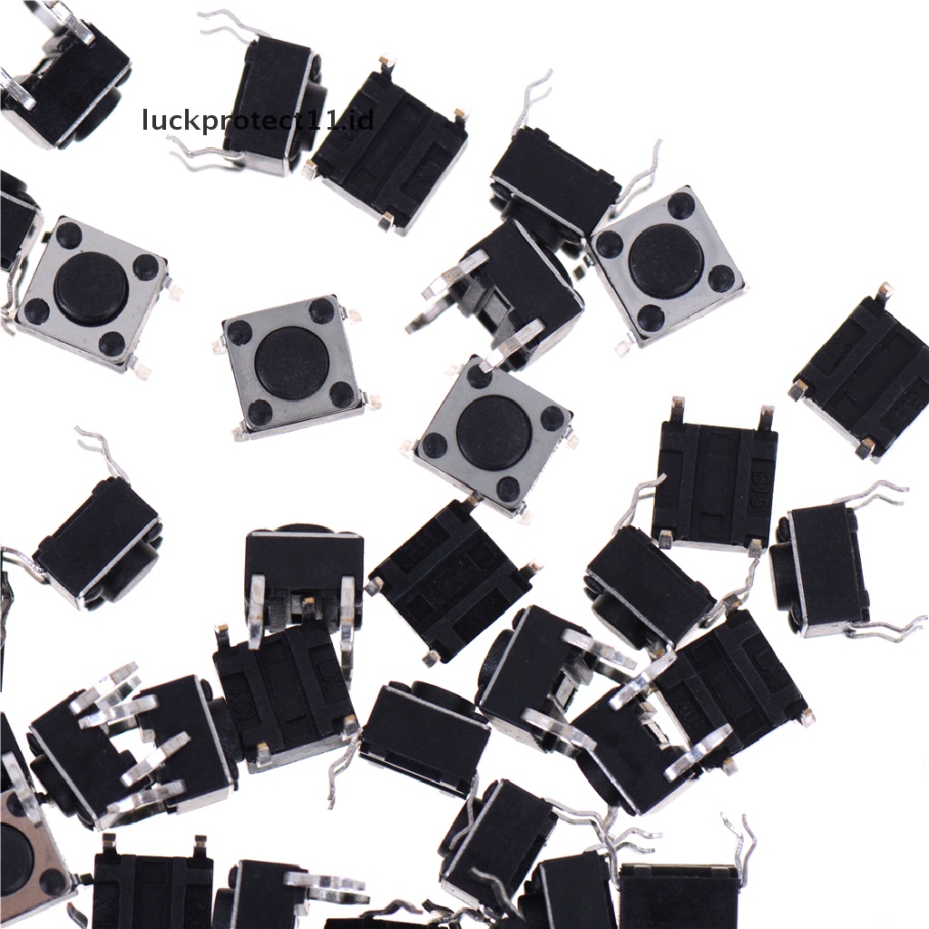 // Hg &amp; ID// 100Pcs 6x6x4.5mm Panel PCB Momentary Tactile Tact Push Button Switch.