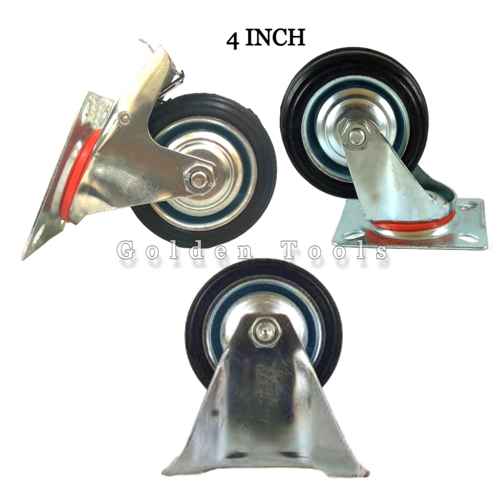 RODA TROLLEY 4 INCH RODA KARET RODA ETALASE RODA HIDUP RODA MATI RODA RODA ETALASE RODA CASTOR