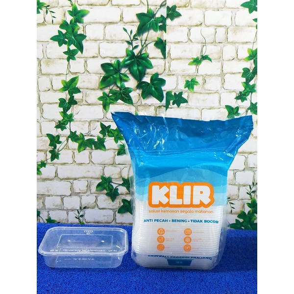 ( isi 25 pcs ) Seal pack 500ml bening / kotak makanan / kotak penyimpanan / container kontainer maka