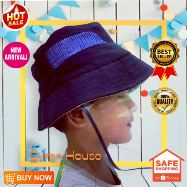 Topi face Shield / topi anti korona fashion untuk dewasa dan anak