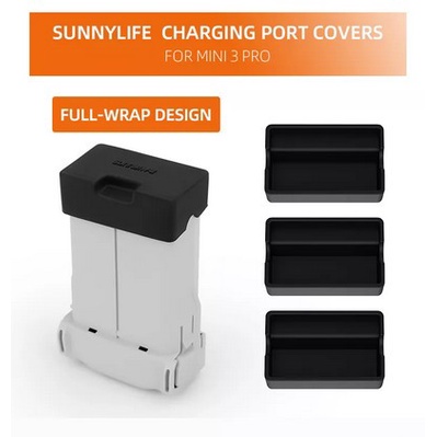 Sunnylife 3pcs Battery Charging Port Protectors For DJI Mini 3 Pro