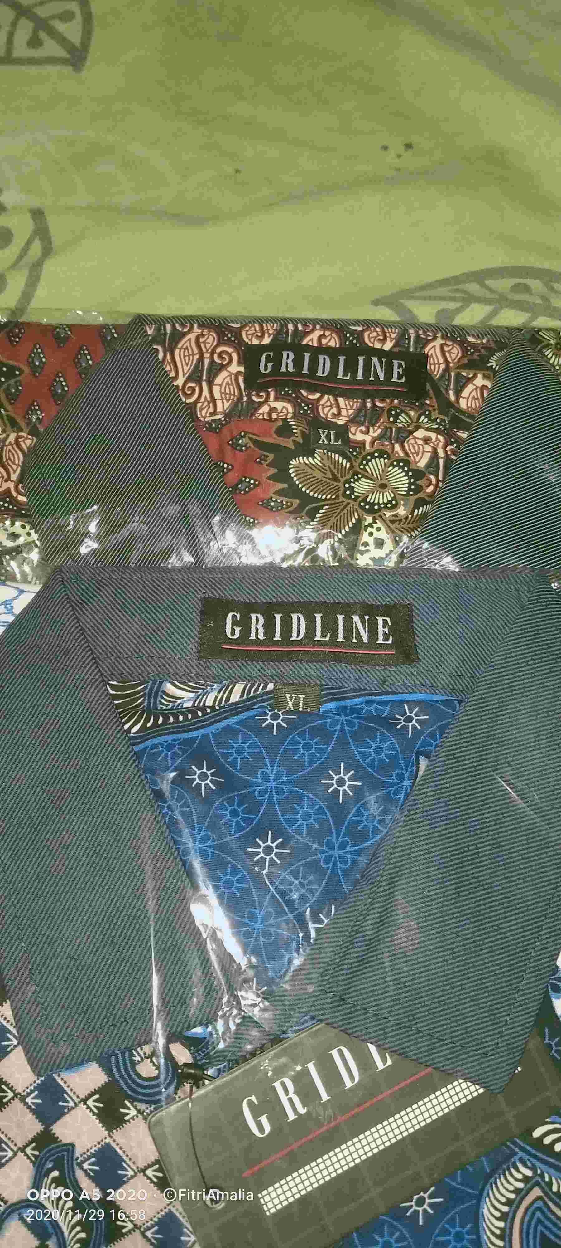 [gridline - R026] Kemeja Batik Pria Katun Lengan Pendek Regular Batik