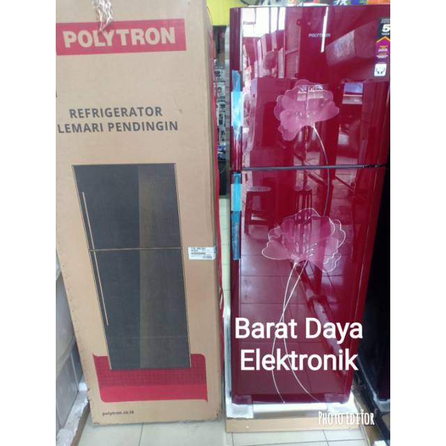 POLYTRON Belleza KULKAS 2 PINTU PRO - 28 BNR/BNB 240 Liter