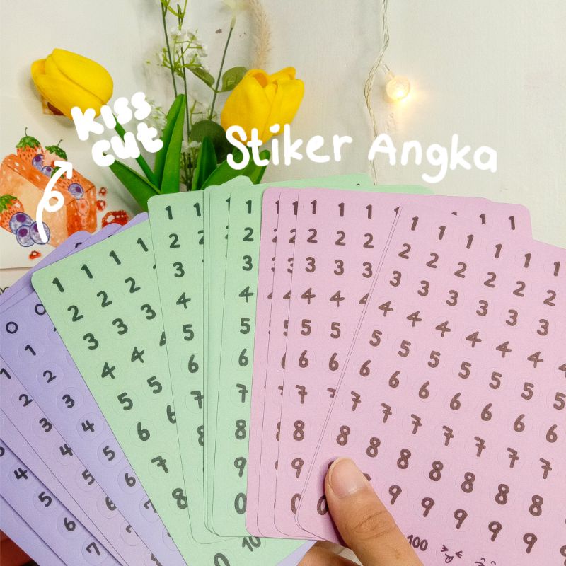 

Sticker Sheet "Number" kisscut