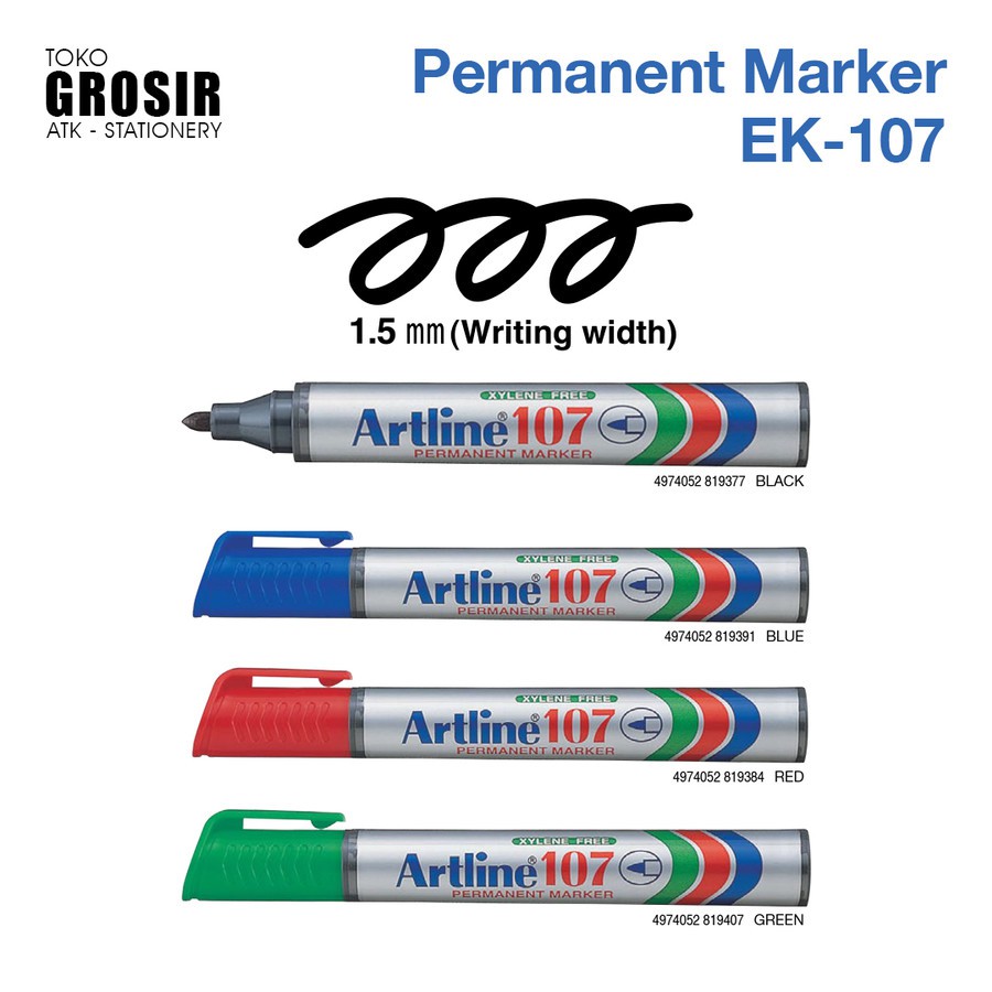 

GROSIR Spidol Permanen Artline EK 107