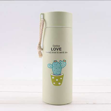 Botol Termos Tumbler Unik Motif Tanaman Cactus Kaktus Animal Six Oup 450 ML My Bottle GLASS MATERIAL