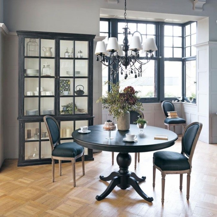 Meja makan classic Bulat besar