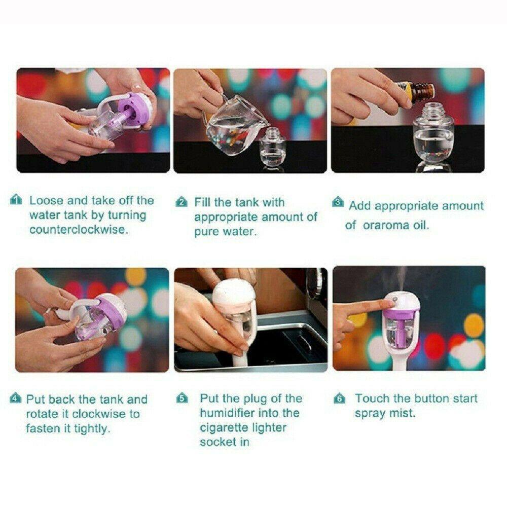 Suyo Air Purifier / Diffuser Aroma Terapi Portable Untuk Mobil