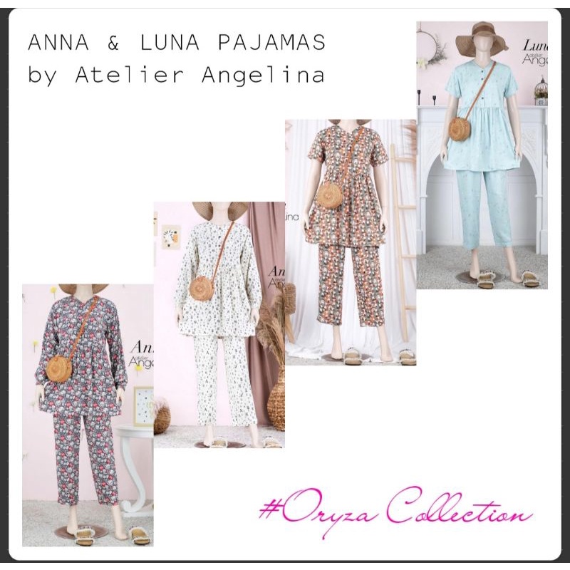 ANNA & LUNA PAJAMAS FOX GREEN M - MY DOODLE MINT S by Atelier Angelina