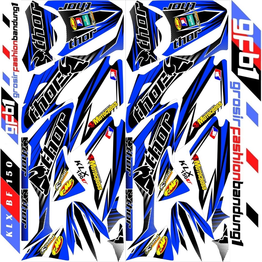 Decal Motorcross Trail Adventure KLX BF 150 Vriasi Thor