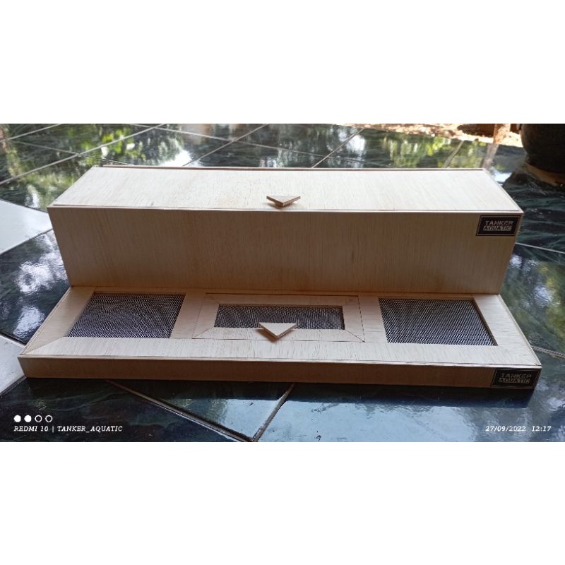 tutup aquarium custom model filter talang ukuran 60cm x 30cm