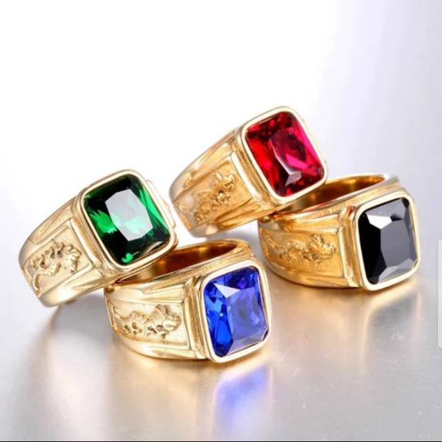 Cincin Batu Pria Naga