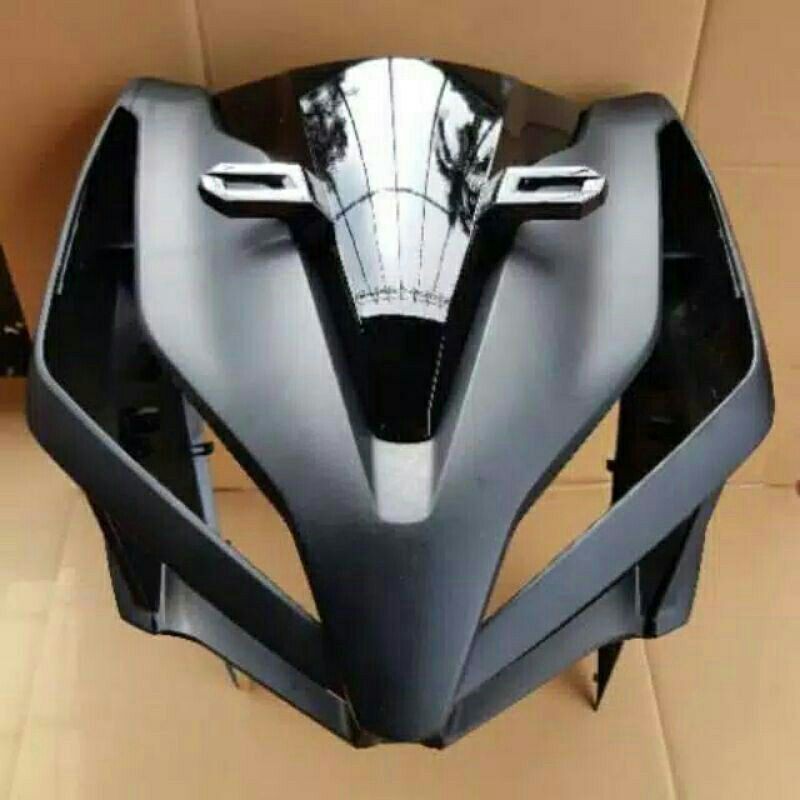 tameng lampu depan vario 150 125 new 1set warna MERAH DOFF merek WIN