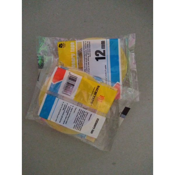 

isolasi bening nachi sachet solasi isolatip nachi tape 12 mm x 72 yard