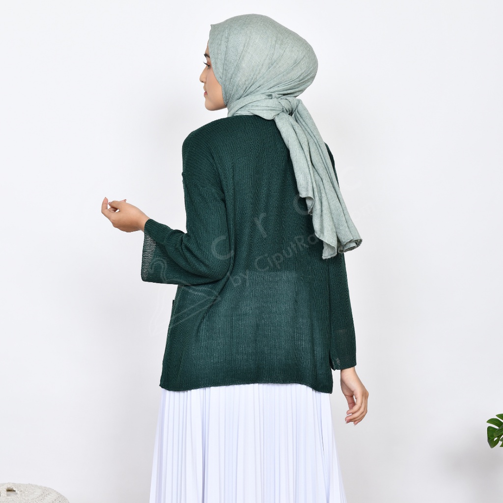 Simple Cardigan Ufa / Loccy / Loocy - CRDC by CiputRajut.com-4
