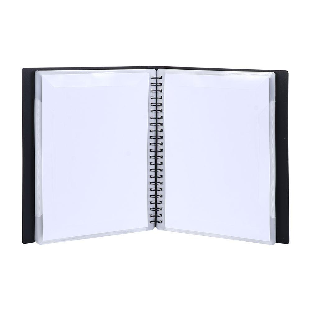 R-flower 60kantong Lembar Folder Musik Document Storage Organizer Music Score Coil Folder Spiral-Bound Music Binder