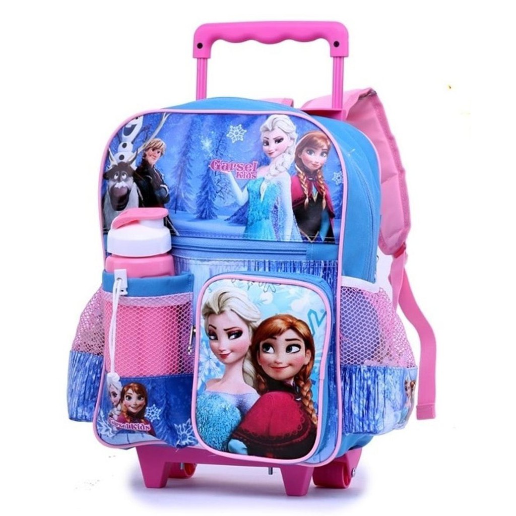Murah Meriah Tas Troli - Koper - Tas Sekolah Anak Perempuan - Motif Frozen