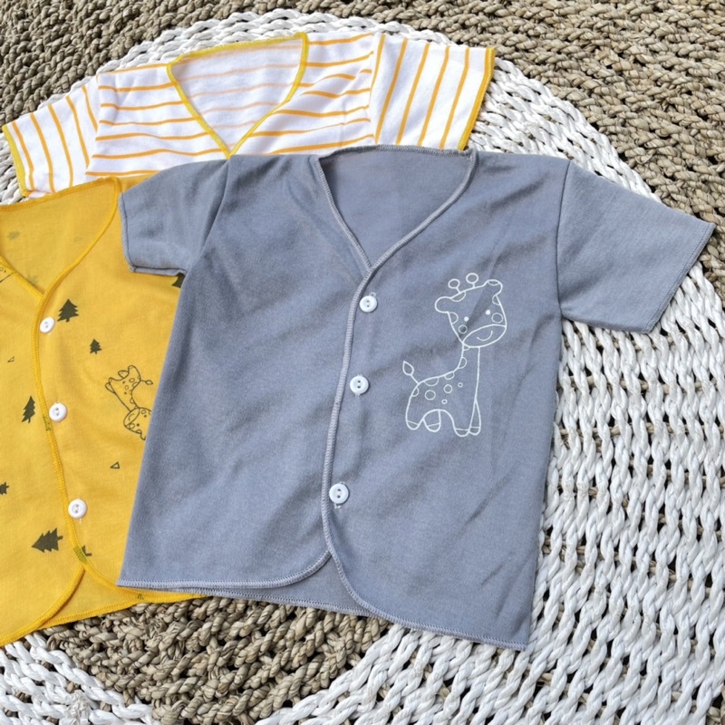 3 PCS Baju Lengan Pendek Bayi Bayi Atasan Bayi Baju Newborn Baju Bayi Baru Lahir Gift Bayi Hadiah Lahiran Bayi DNW BABY