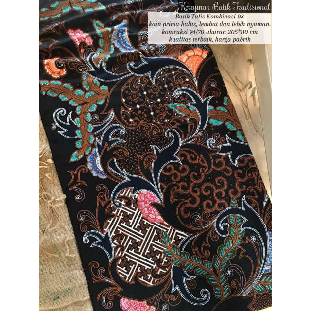 Kain Batik Tulis Kombinasi Prima halus lembut n nyaman kain SONGKET dobi DAYAK batik Pekalongan k 03