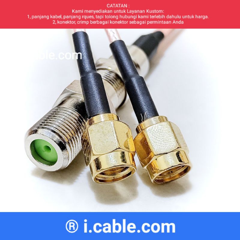 Pigtail modem bolt zte huawei Orbit 2x TS9 CRC9 Sma male To F Female RG6