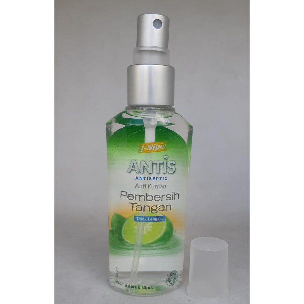 Antis AntiSeptic Pembersi Tangan spray  Tidak lengket isi 55