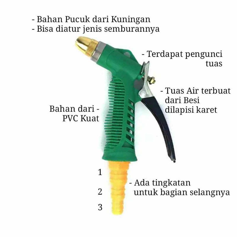 KEPALA SELANG CUCI MOTOR MOBIL TAMAN