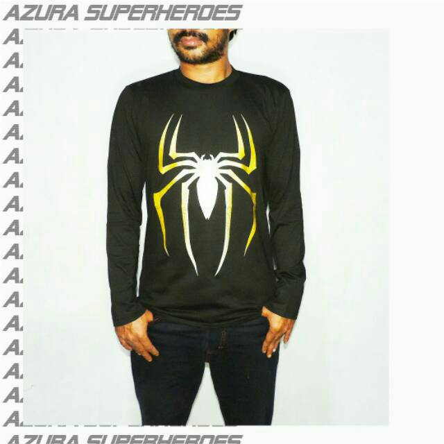 Kaos Superhero Spiderman Lengan Panjang