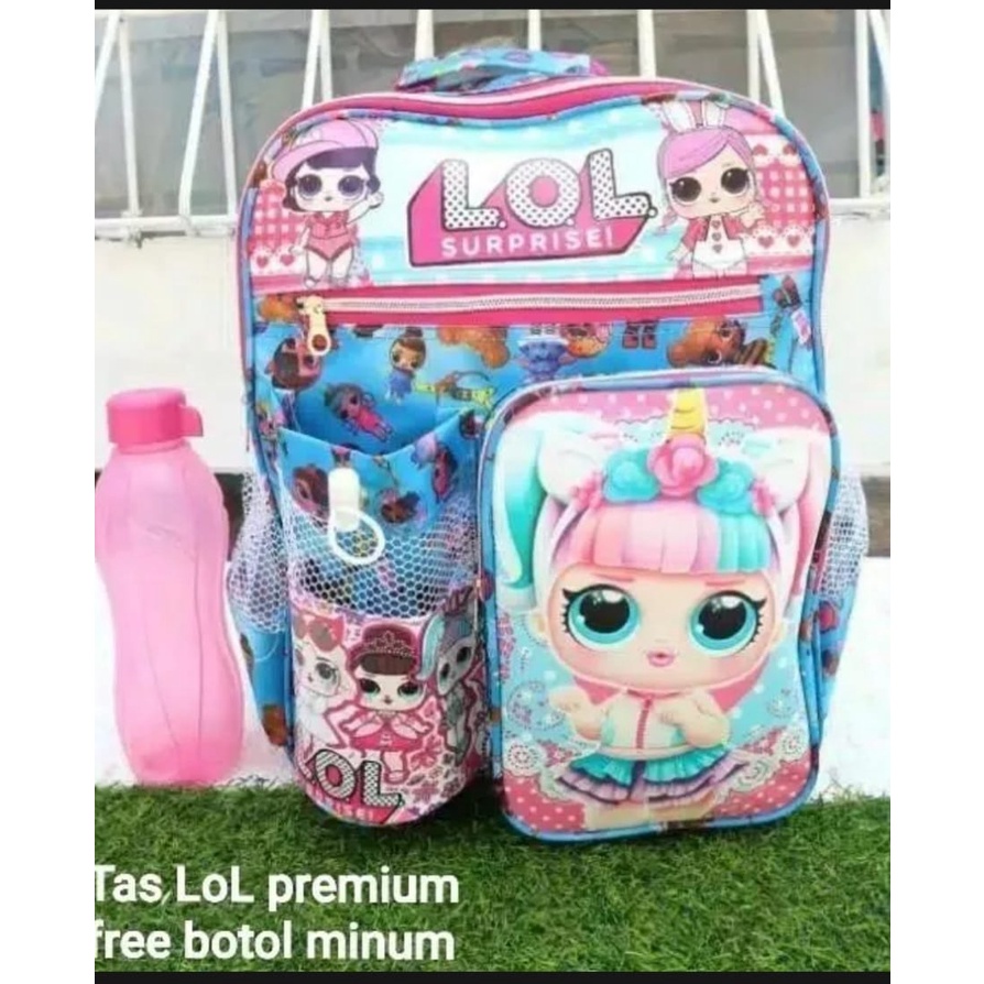 Tas Ransel Anak LOL Premium Free Botol