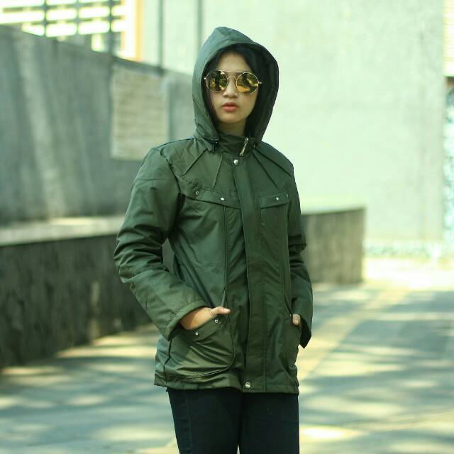 Jaket Parka Taslan Wanita PREMIUM !!