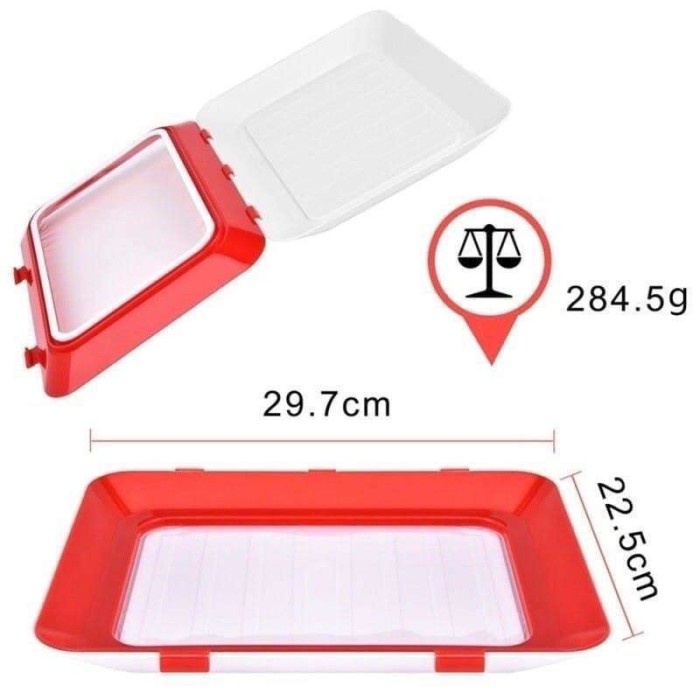 BAROKAH Tempat Simpan Makanan Vacuum Preservation Tray Silicone Food Container