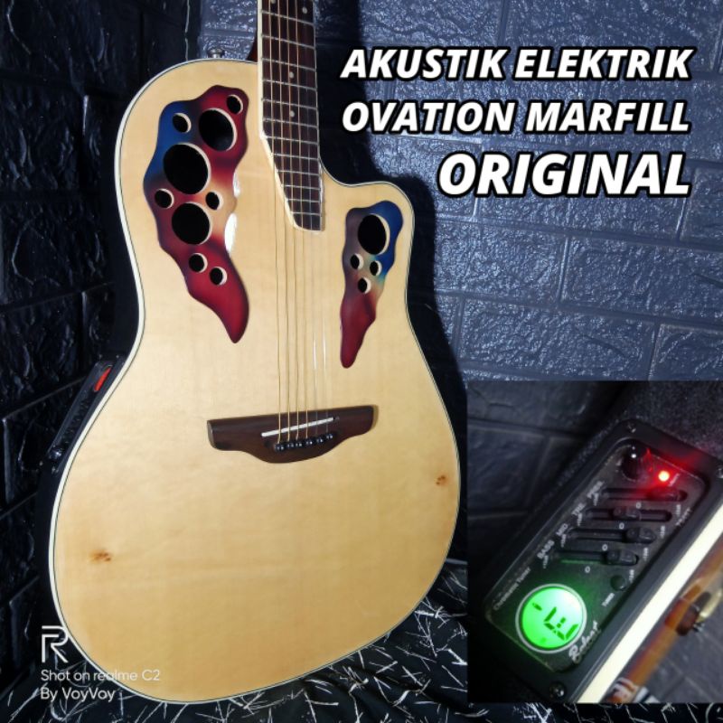 Terjamin Orignal Gitar Akustik Elektrik Marfill Ovation