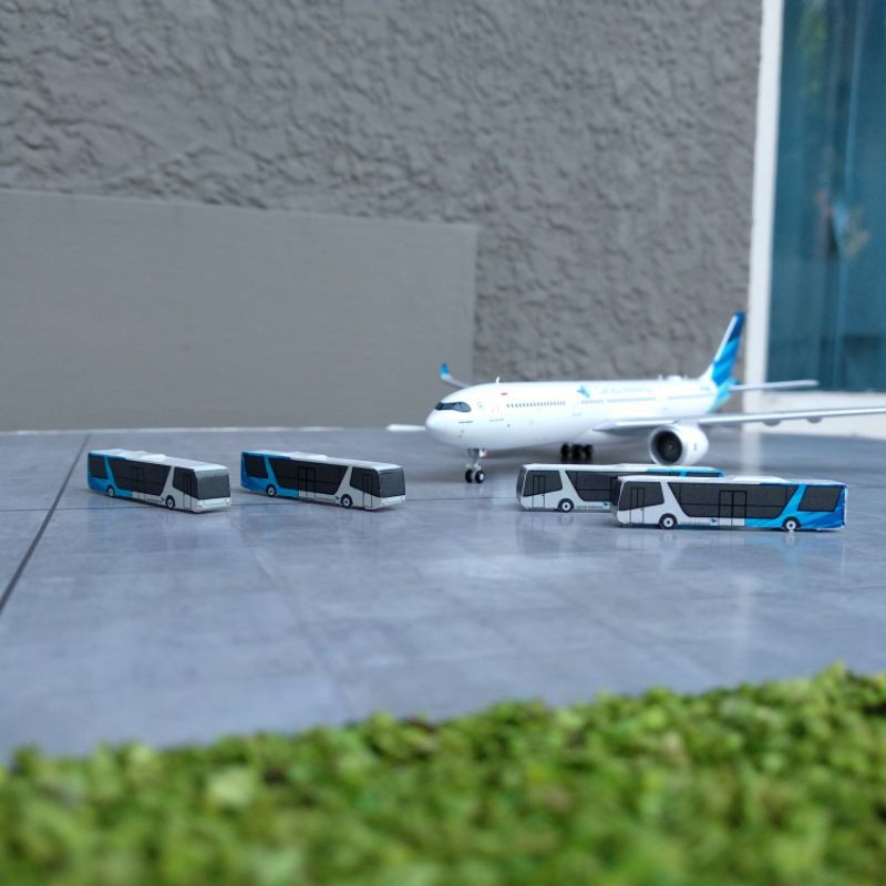 Diecast/Miniatur GSE bus airport skala 1:400