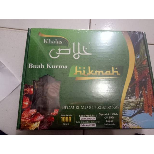 

KURMA HIKMAH KHALAS / KHOLAS 1 KG