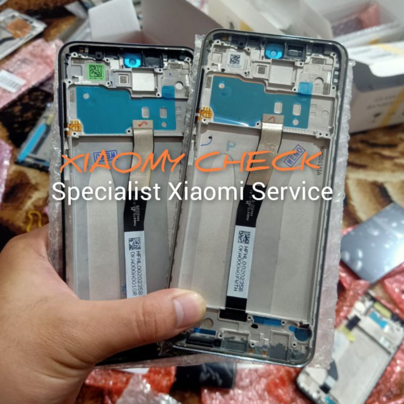 [ CHECK.ID ] LCD + FRAME XIAOMI REDMI NOTE 9 PRO ORIGINAL SERVICE PRODUCT