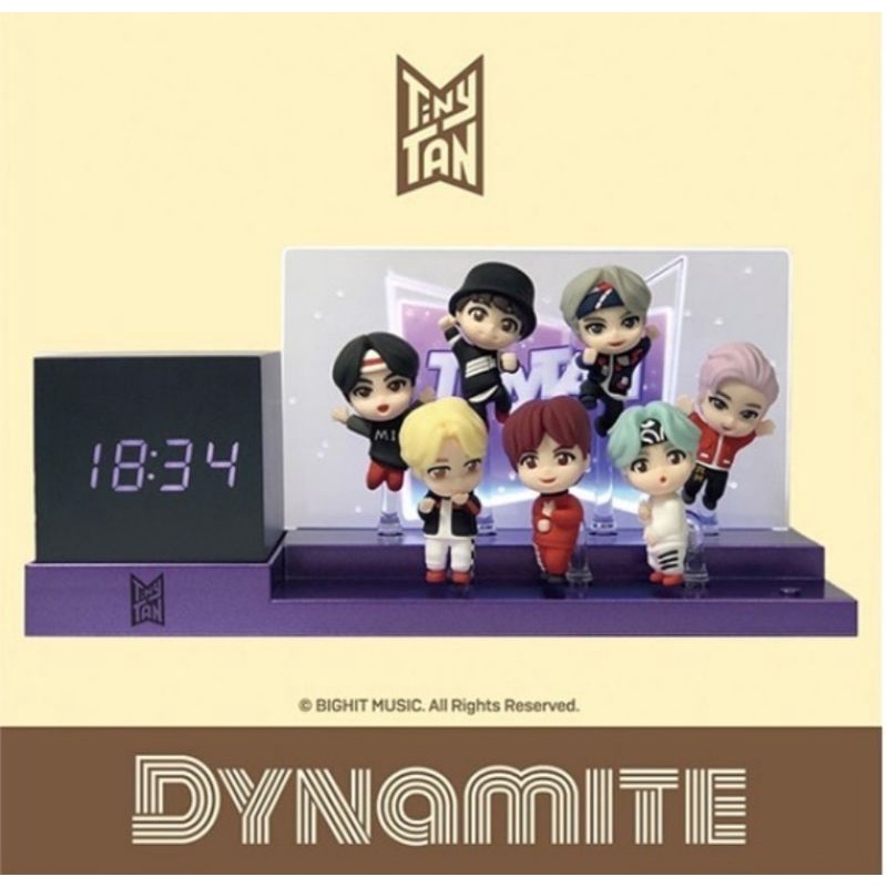 OFFICIAL BTS TINYTAN MIC DROP LED CLOCK MOOD LIGHT JAM