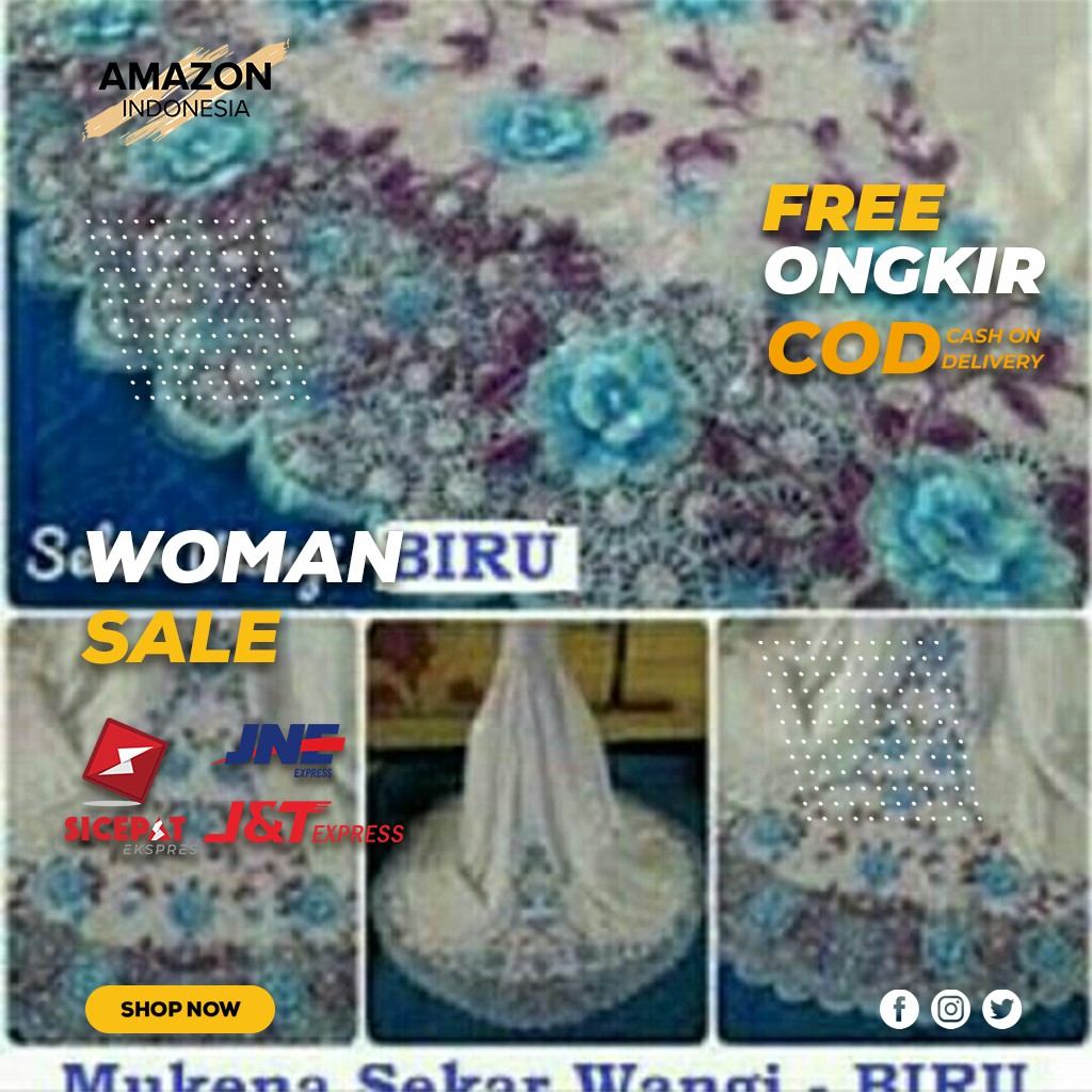 MUKENA WANITA DEWASA WARNA BIRU BAHAN DINGIN TEBAL SUTRA ORIGINAL BANYAK DICARI BAGUS BEST QUALITY